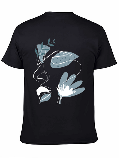 Abstract Face Graphic Tee - Modern Artistic T-Shirt