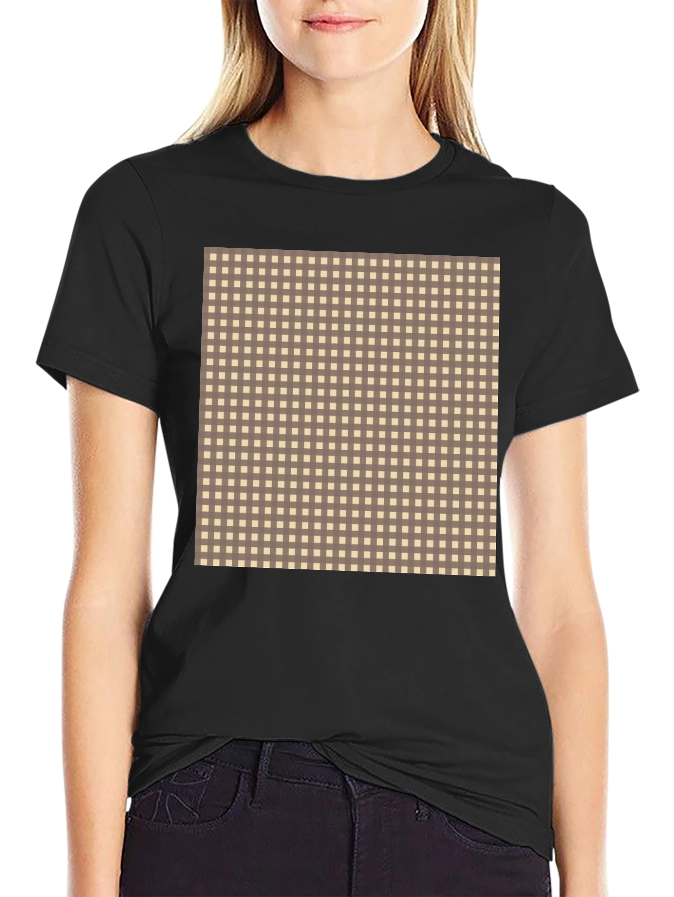 Checkered Patterned T-Shirt