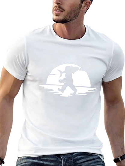 Fisherman Silhouette Graphic Tee