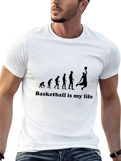 Basketball Evolution Graphic T-Shirt