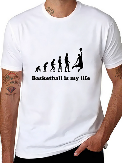 Basketball Evolution Graphic T-Shirt