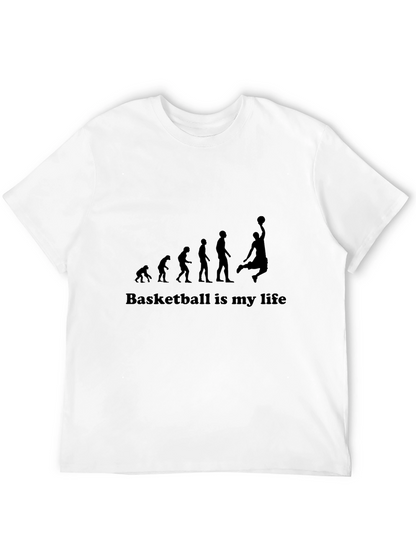 Basketball Evolution Graphic T-Shirt