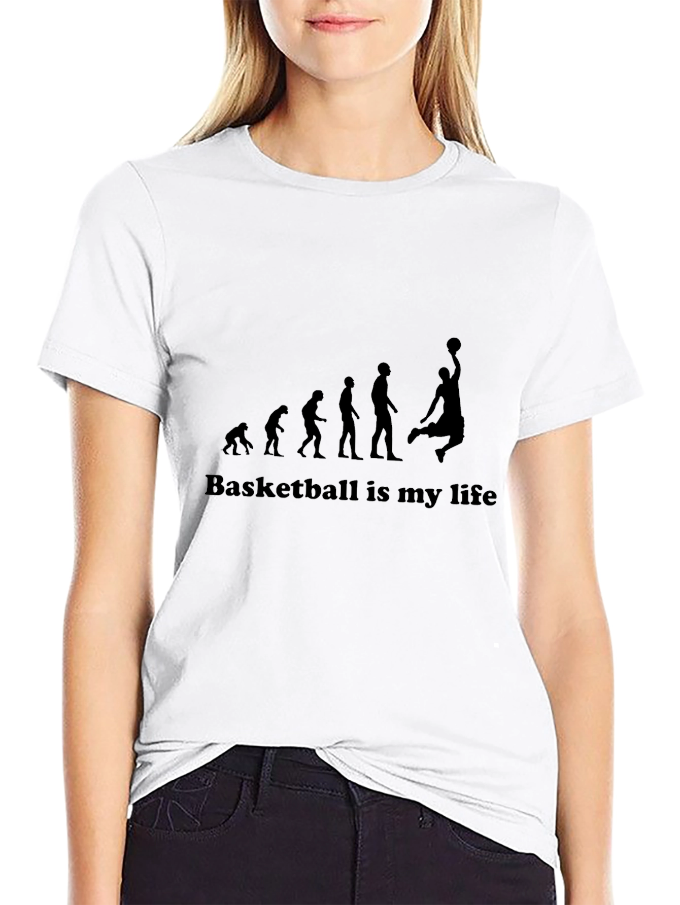 Basketball Evolution Graphic T-Shirt