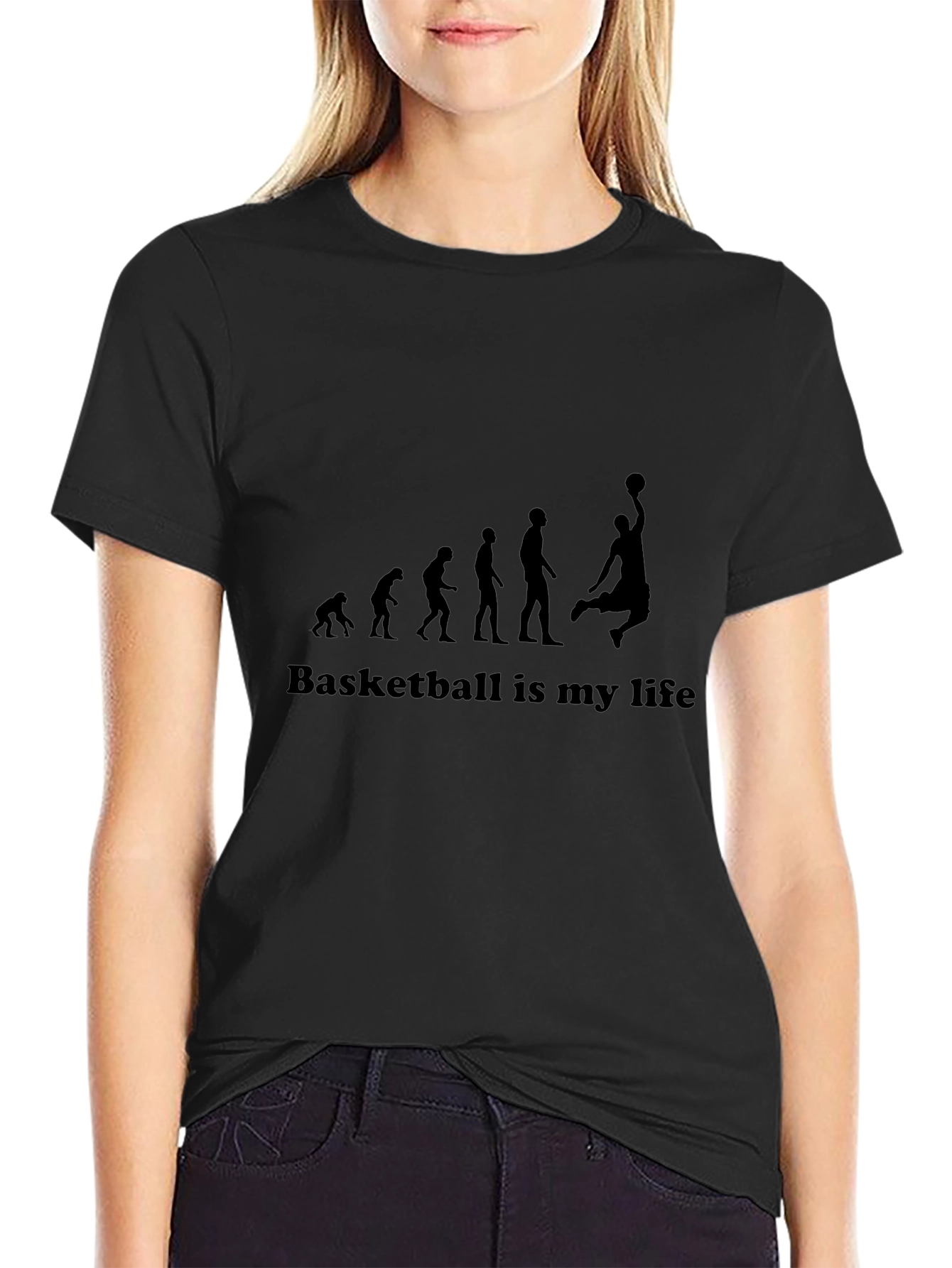 Basketball Evolution Graphic T-Shirt