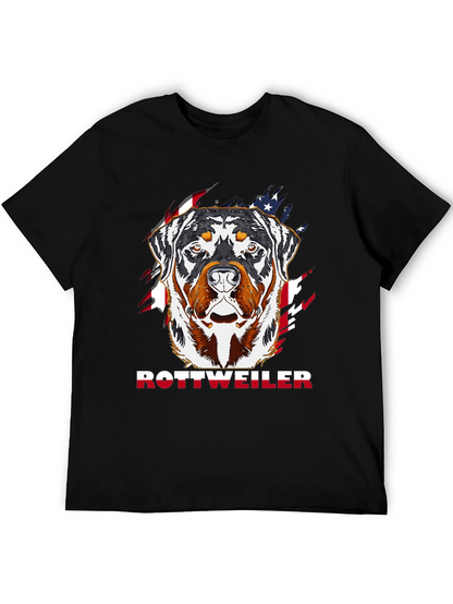 Rottweiler American Flag T-Shirt