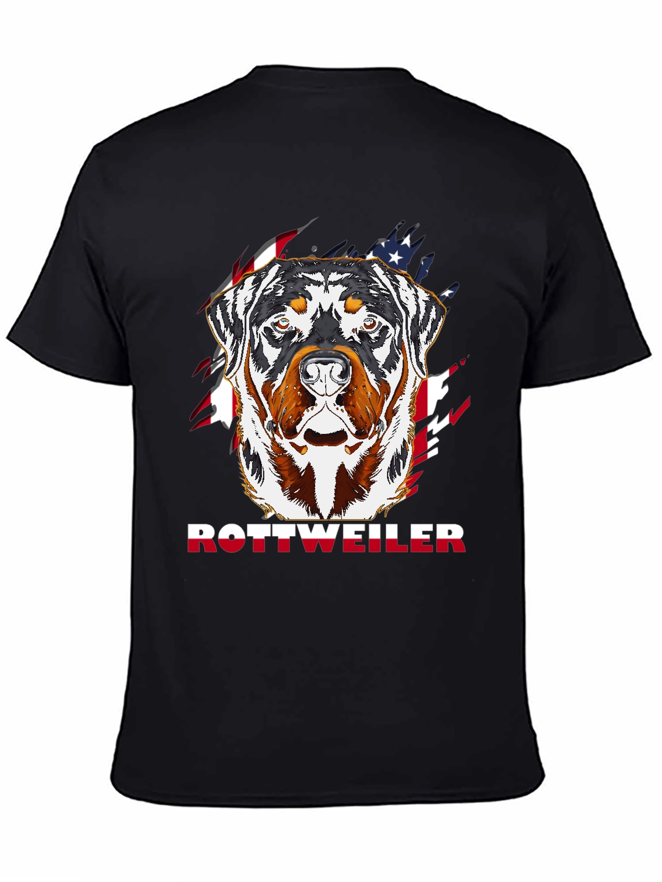 Rottweiler American Flag T-Shirt