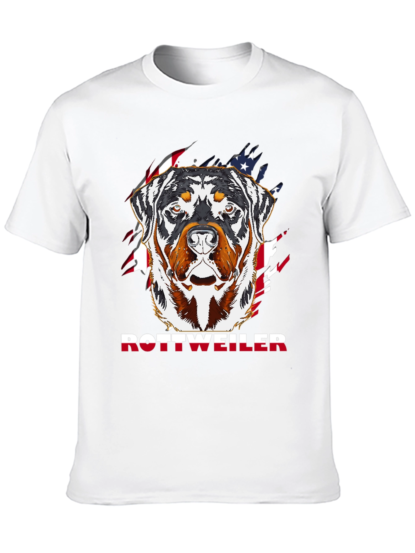 Rottweiler American Flag T-Shirt
