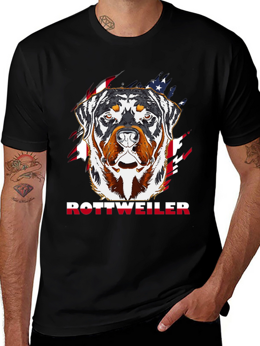 Rottweiler American Flag T-Shirt