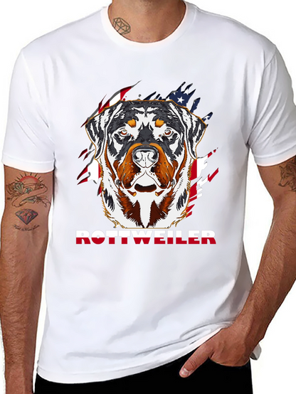 Rottweiler American Flag T-Shirt