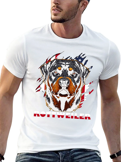 Rottweiler American Flag T-Shirt