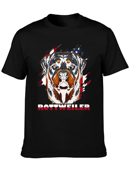 Rottweiler American Flag T-Shirt