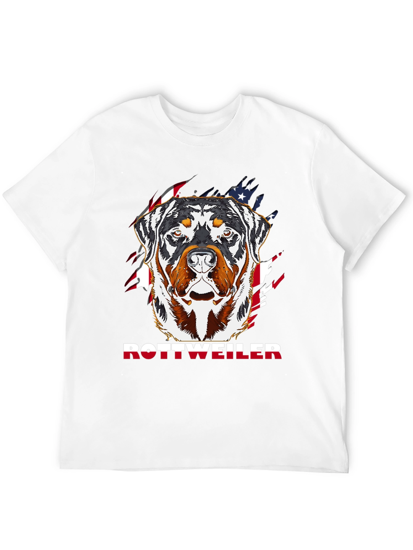 Rottweiler American Flag T-Shirt