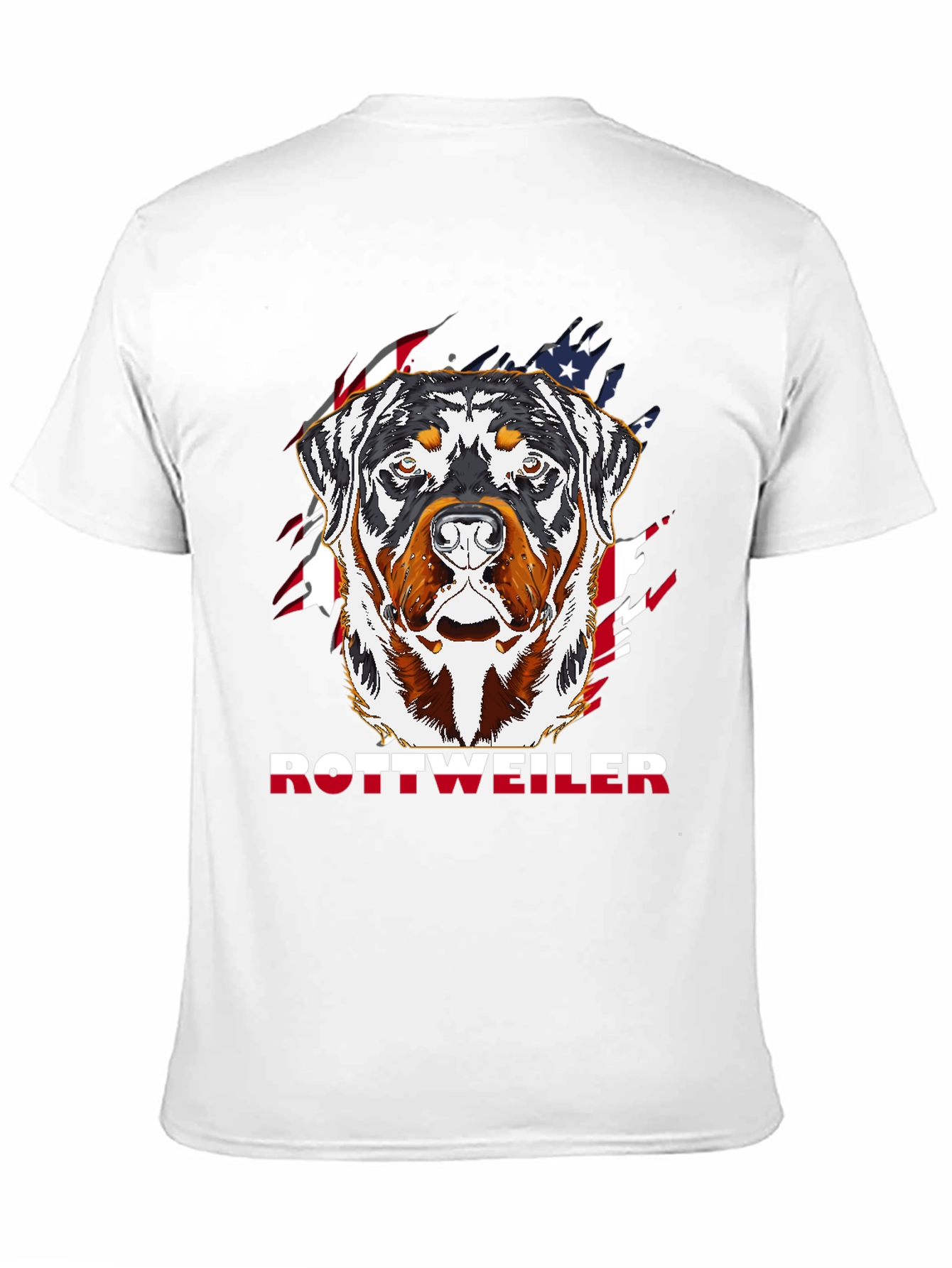 Rottweiler American Flag T-Shirt