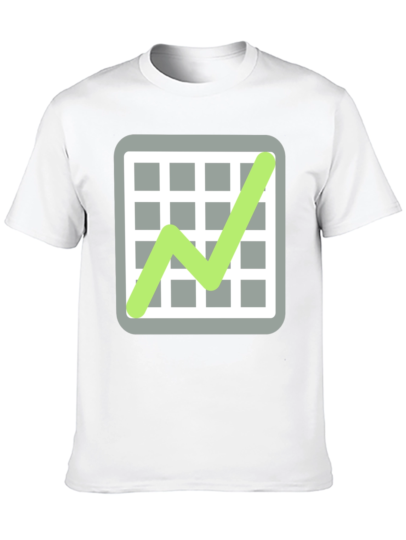 Trending Graphic Tee: Chart Design on Black Cotton Shirt