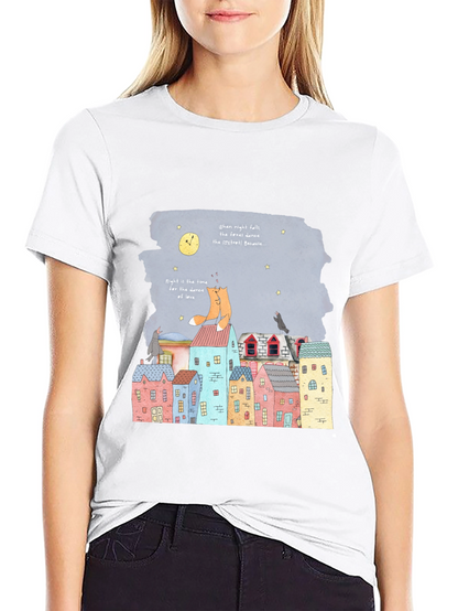 Fox Trot Graphic Tee - Midnight Dance
