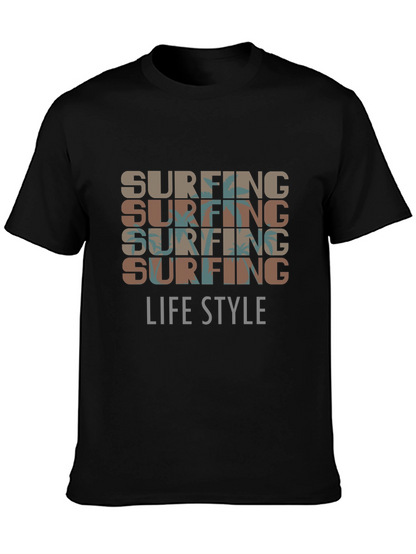 Surfing Lifestyle Graphic Tee - Cool Beach Style Shirt
