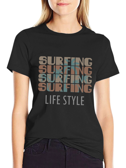 Surfing Lifestyle Graphic Tee - Cool Beach Style Shirt