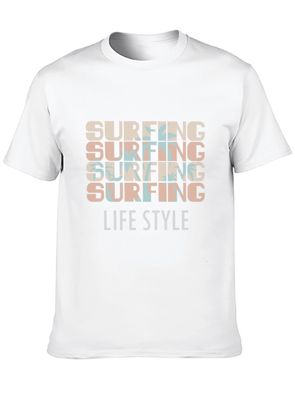 Surfing Lifestyle Graphic Tee - Cool Beach Style Shirt
