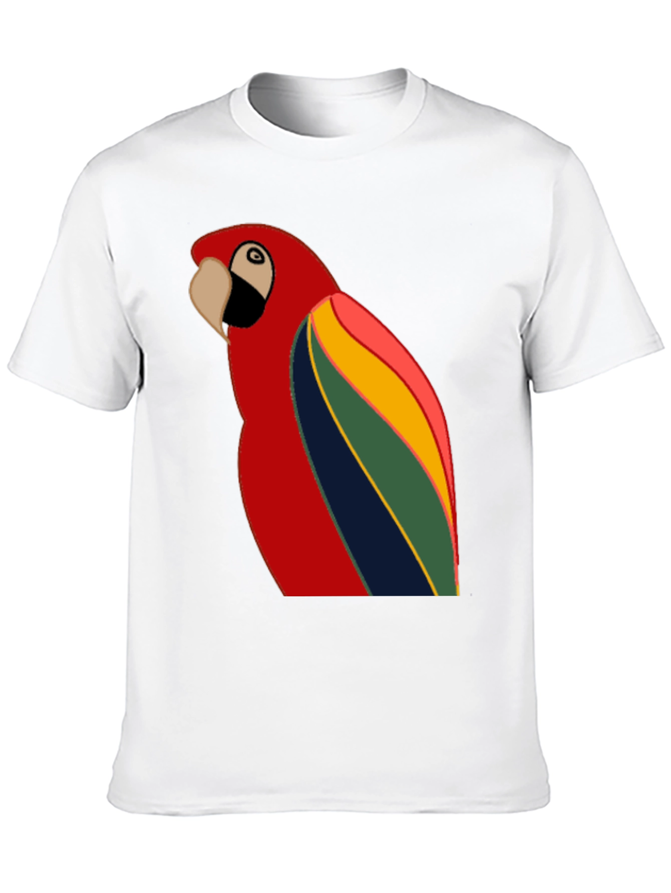 Vibrant Parrot Graphic T-Shirt