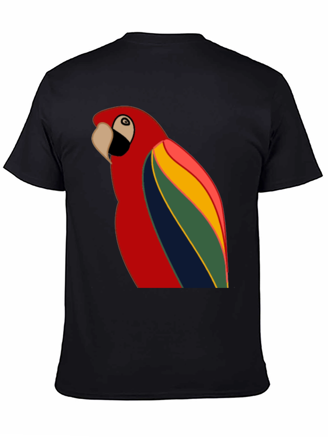Vibrant Parrot Graphic T-Shirt