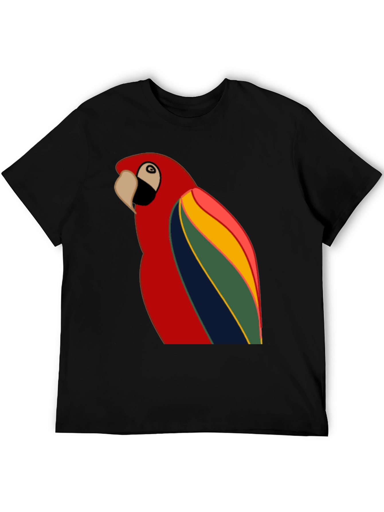 Vibrant Parrot Graphic T-Shirt