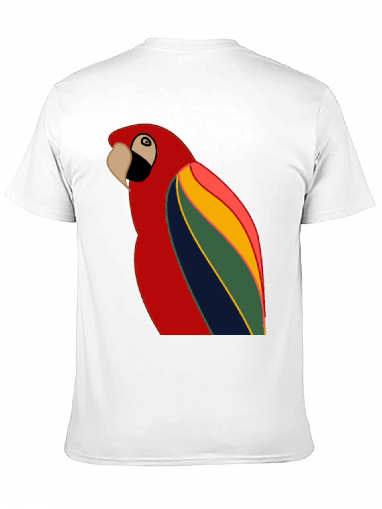 Vibrant Parrot Graphic T-Shirt