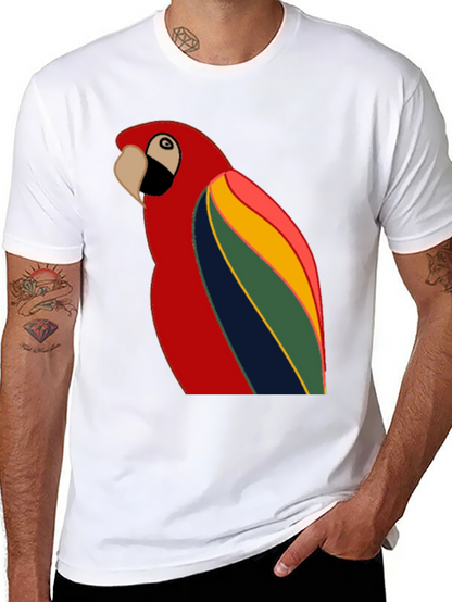 Vibrant Parrot Graphic T-Shirt