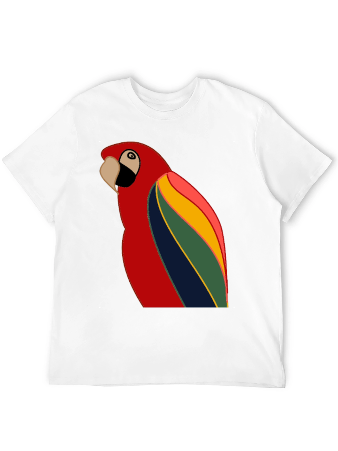Vibrant Parrot Graphic T-Shirt