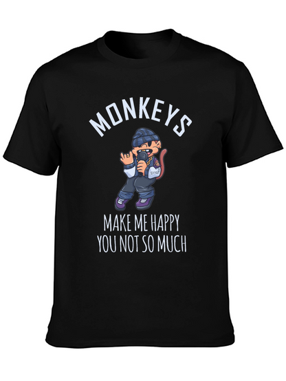 Monkeys Make Me Happy T-Shirt