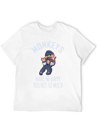 Monkeys Make Me Happy T-Shirt
