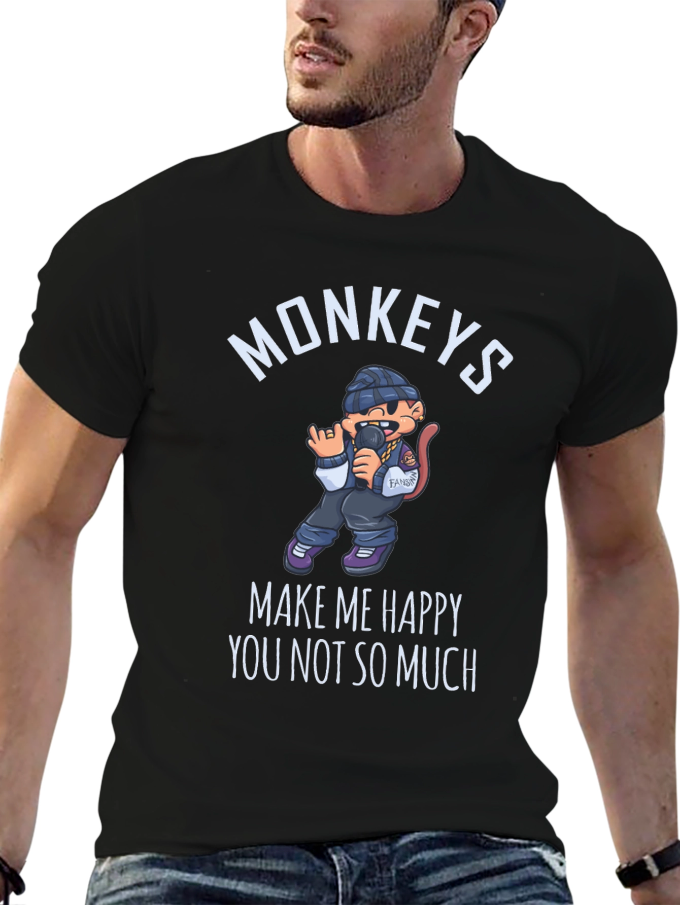 Monkeys Make Me Happy T-Shirt