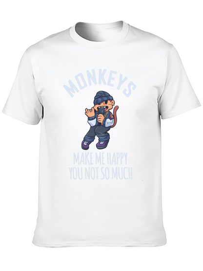 Monkeys Make Me Happy T-Shirt