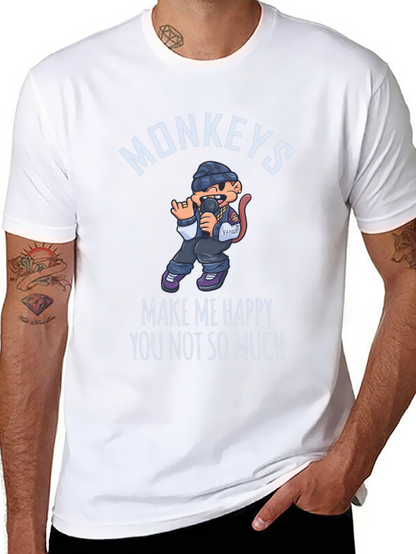 Monkeys Make Me Happy T-Shirt