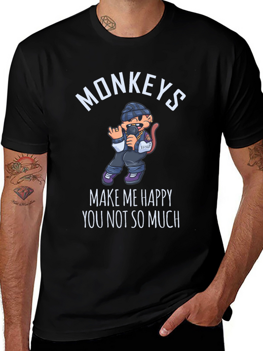 Monkeys Make Me Happy T-Shirt