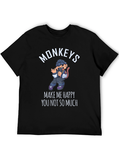 Monkeys Make Me Happy T-Shirt