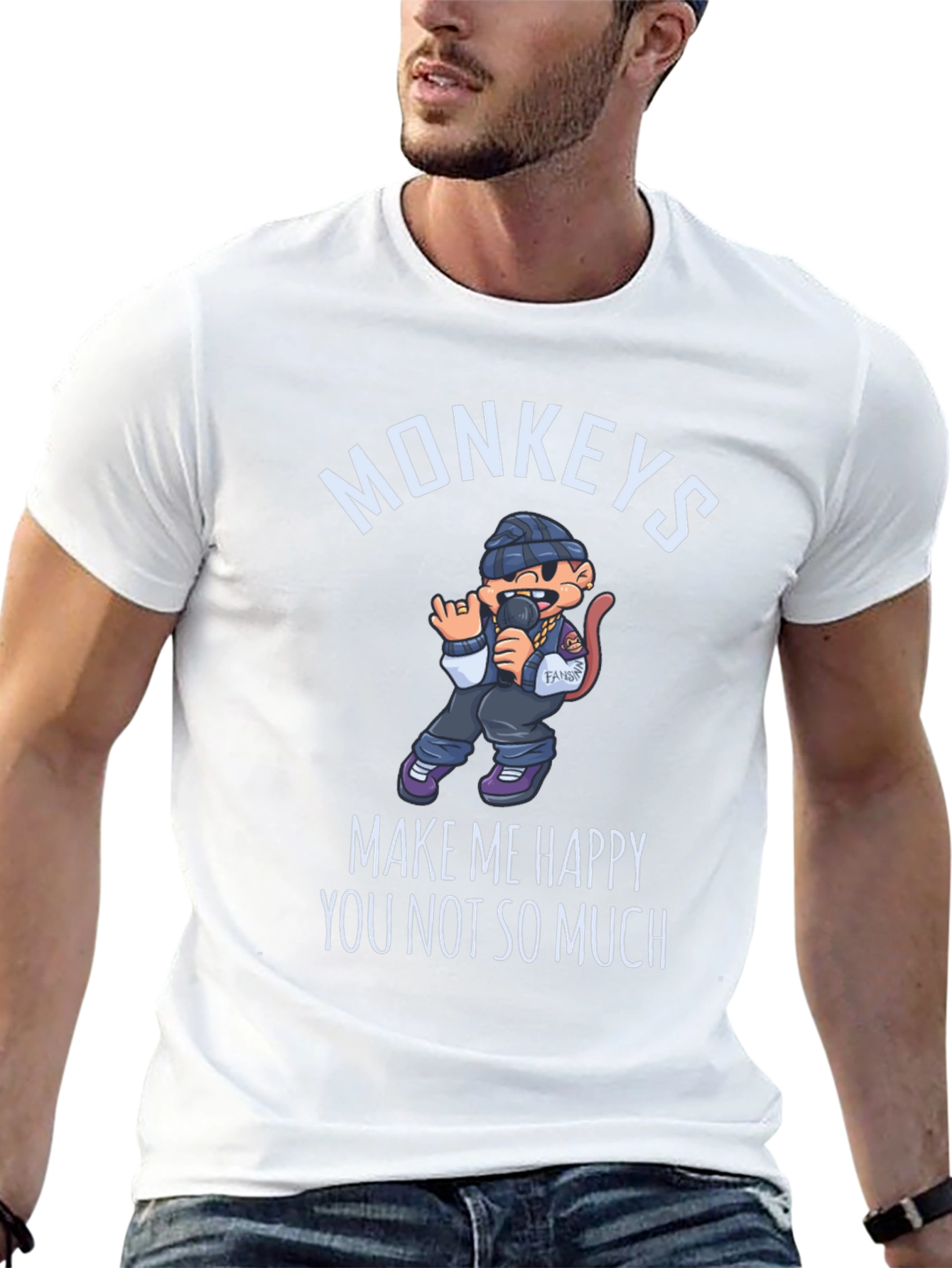 Monkeys Make Me Happy T-Shirt