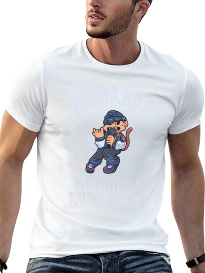 Monkeys Make Me Happy T-Shirt