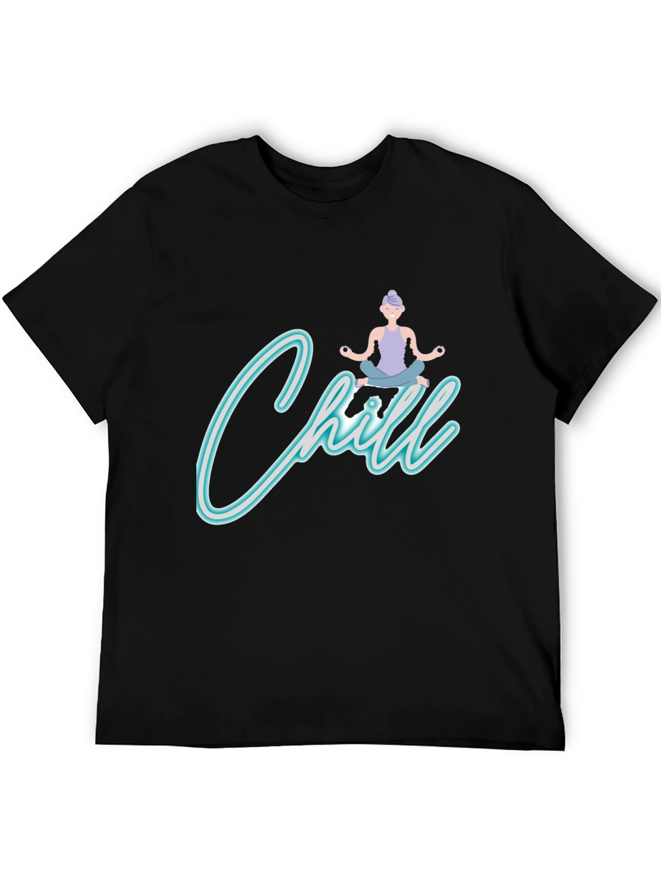 Chill Yoga Black T-Shirt