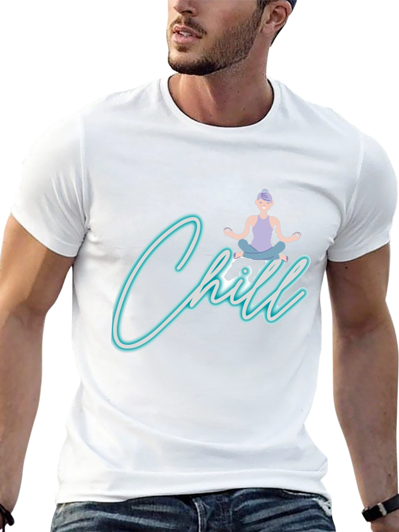 Chill Yoga Black T-Shirt