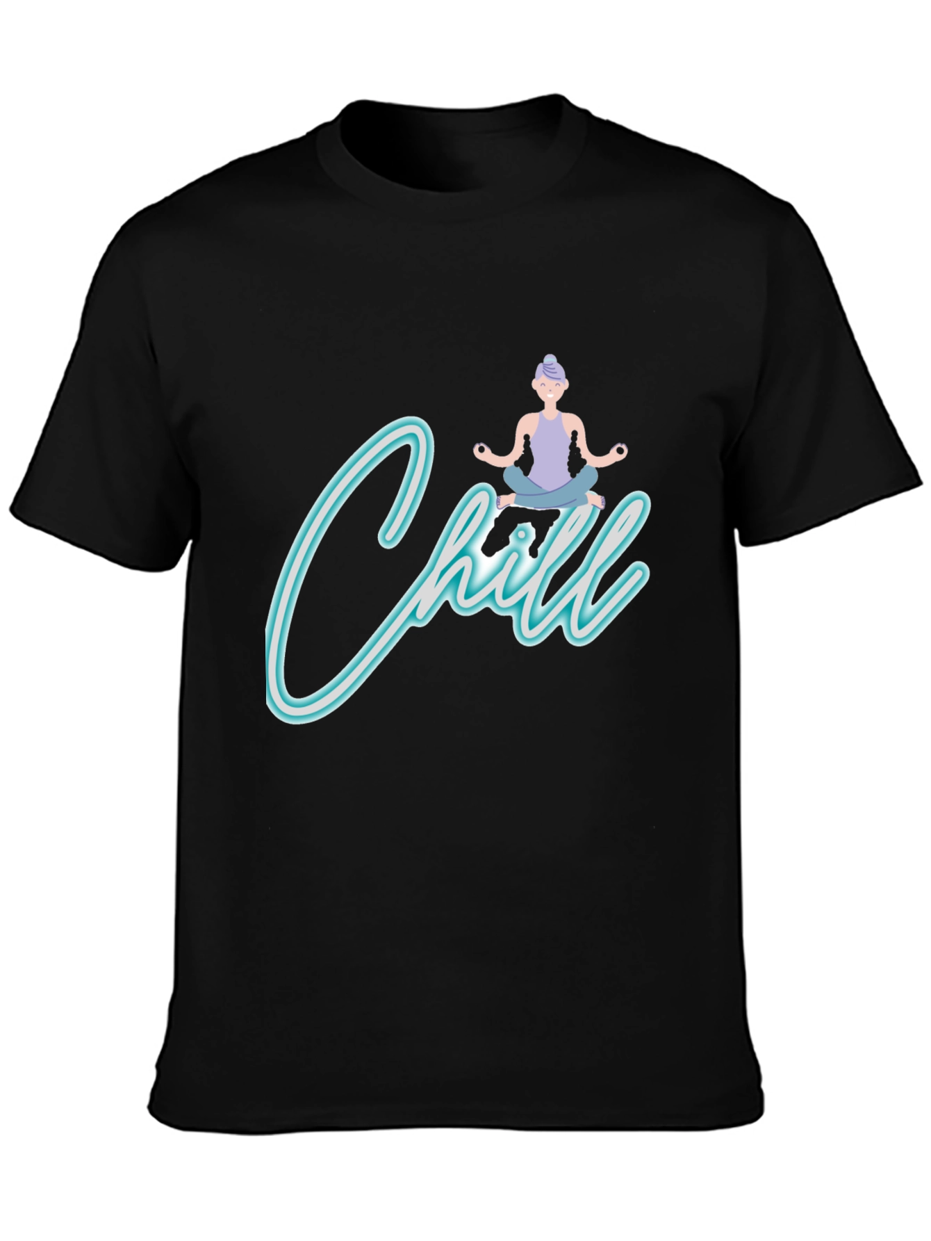 Chill Yoga Black T-Shirt