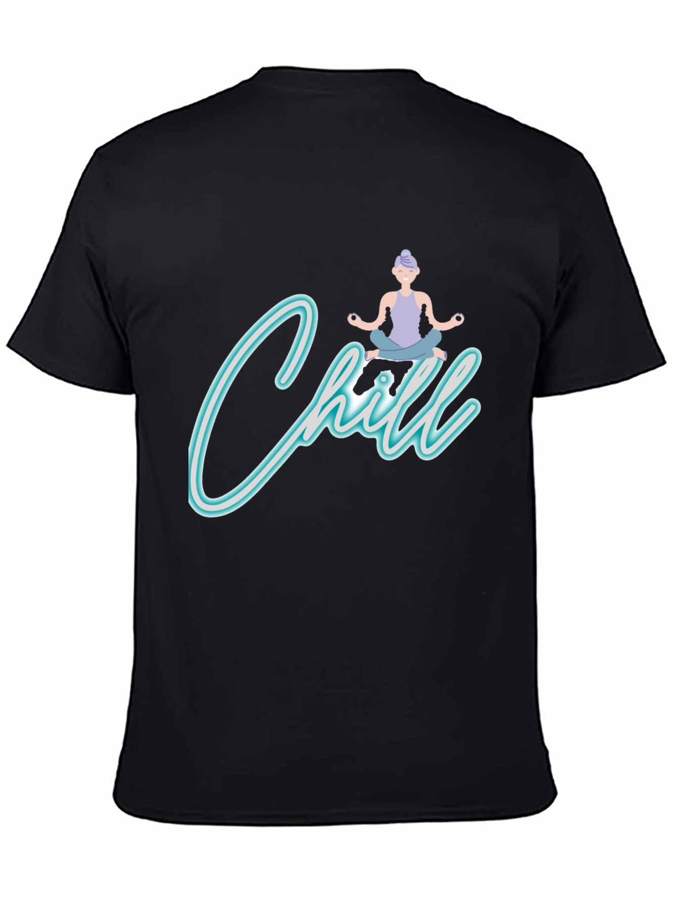 Chill Yoga Black T-Shirt