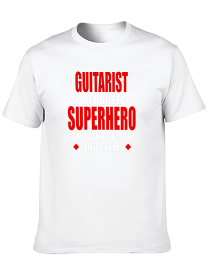 Guitarist Superhero T-Shirt - Funny Musician Tee
