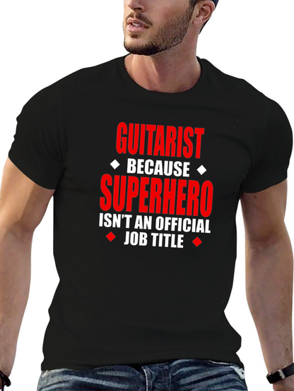 Guitarist Superhero T-Shirt - Funny Musician Tee