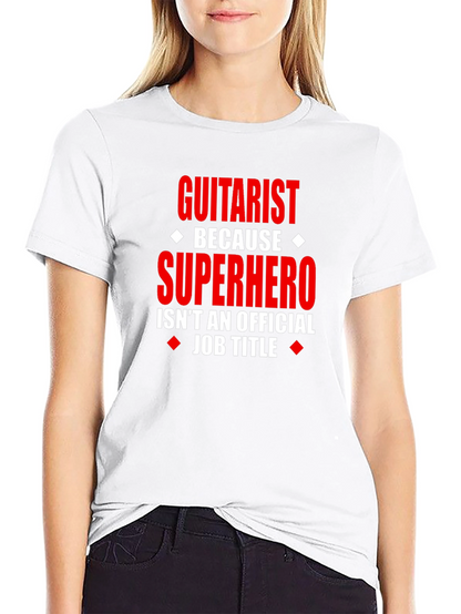 Guitarist Superhero T-Shirt - Funny Musician Tee