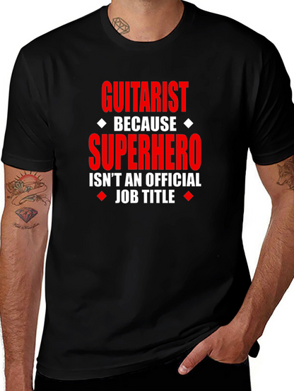 Guitarist Superhero T-Shirt - Funny Musician Tee