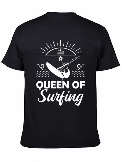 Queen of Surfing Black Graphic Tee
