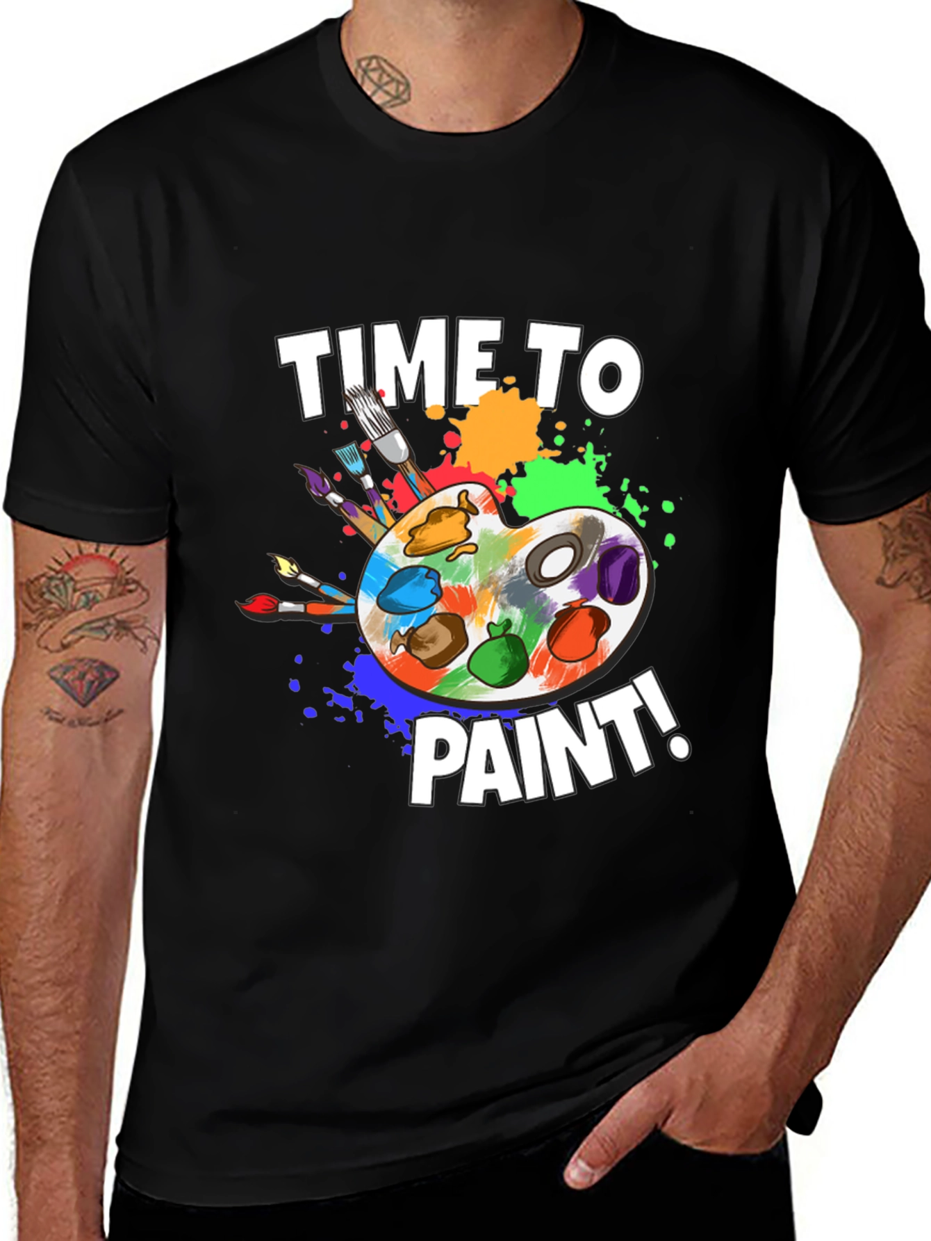Time To Paint T-Shirt - Artist Palette Design