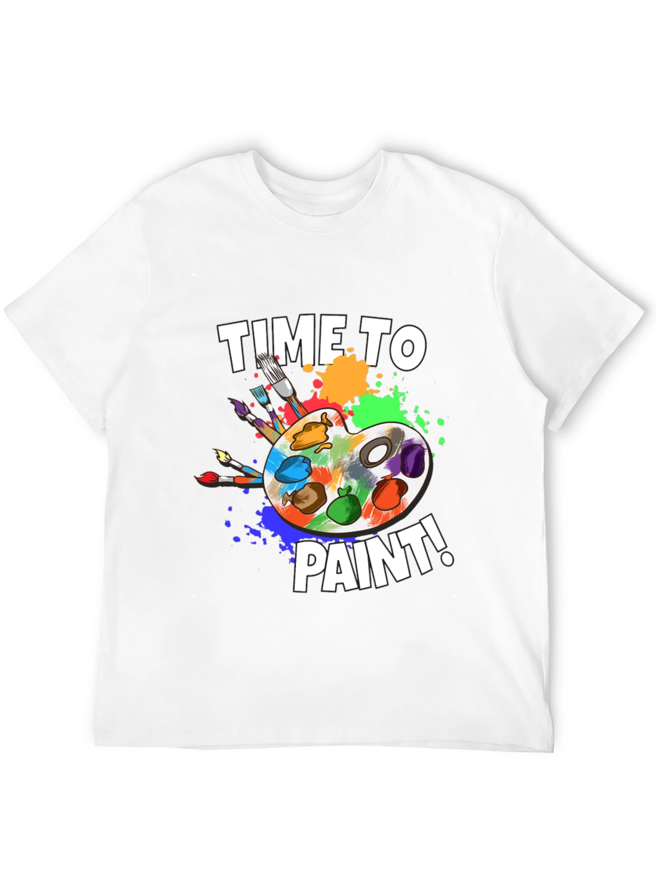 Time To Paint T-Shirt - Artist Palette Design