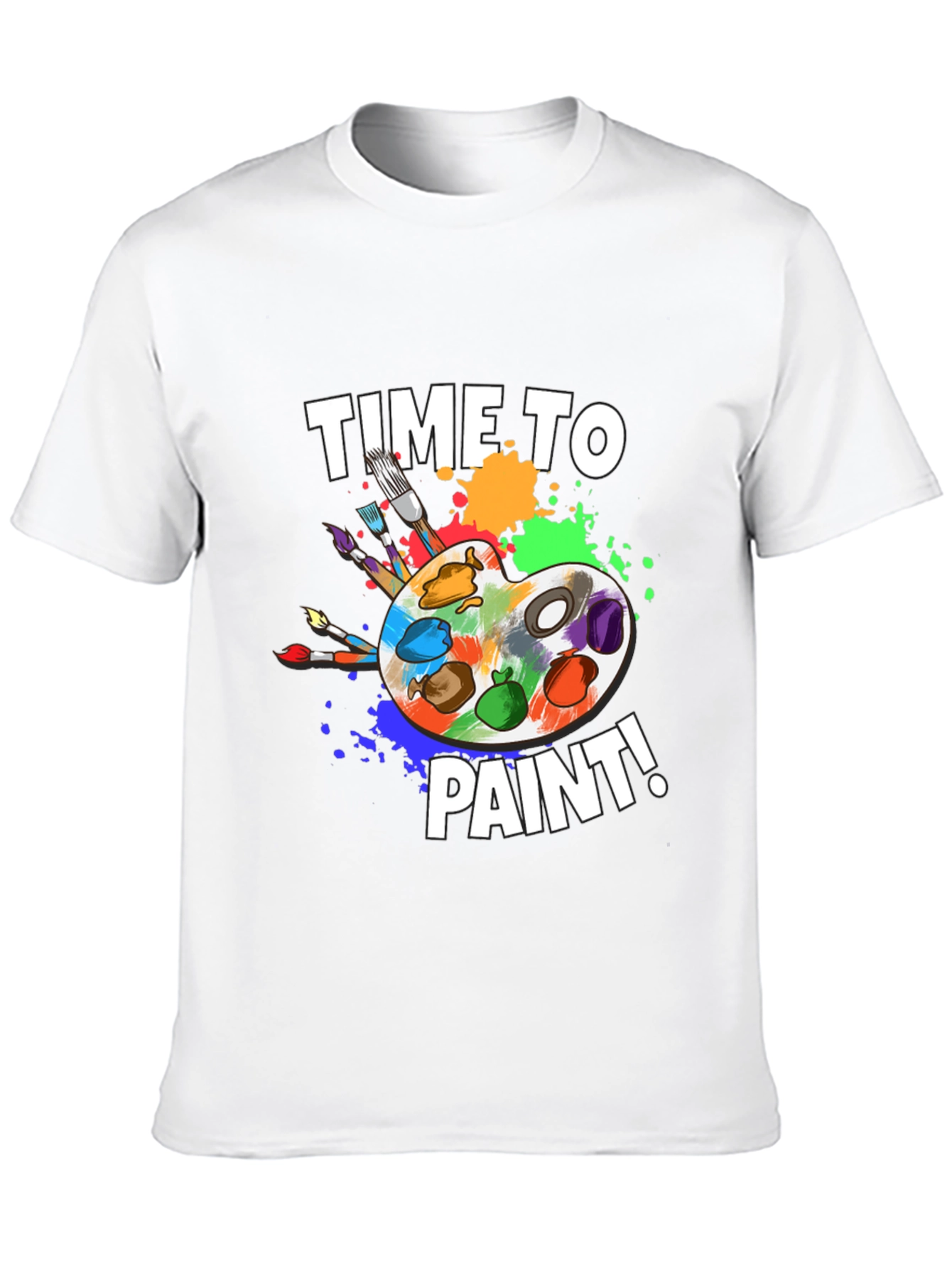Time To Paint T-Shirt - Artist Palette Design