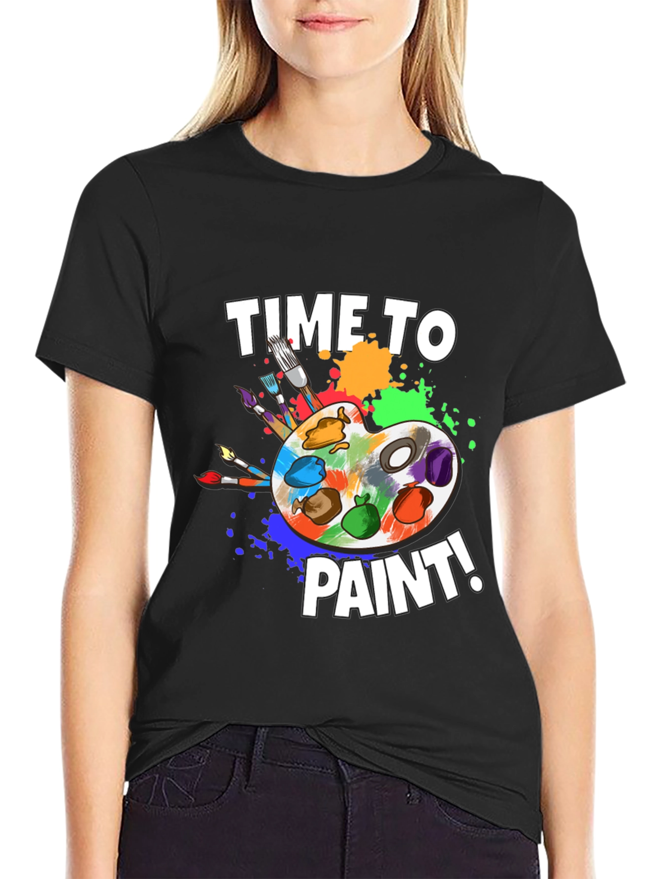 Time To Paint T-Shirt - Artist Palette Design